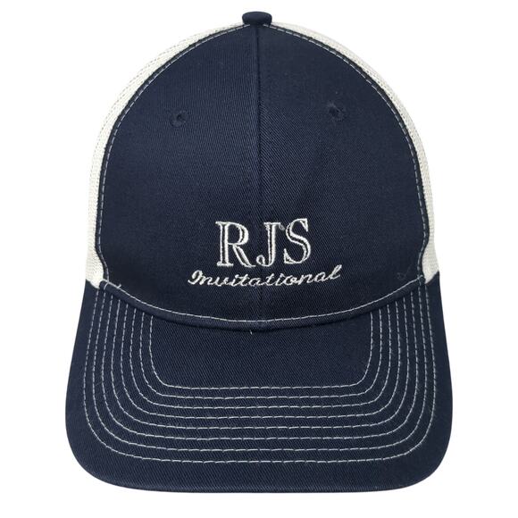 RJS Invitational Snapback Trucker Hat Blue One Size Adjustable Mesh Back - Picture 1 of 9